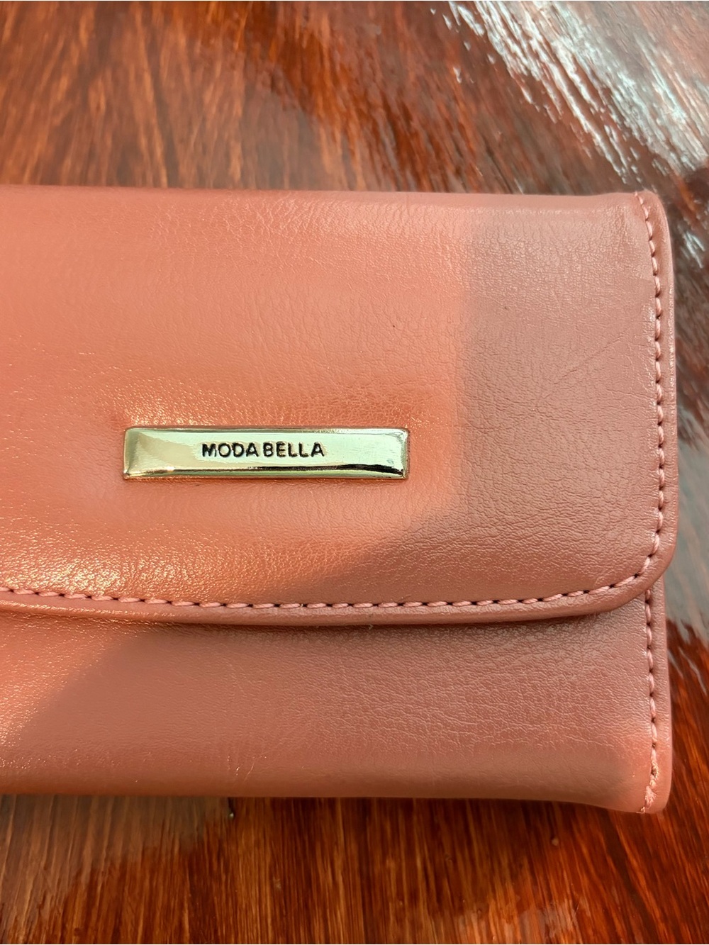 Moda Bella Coral Pink Women’s Flap Wallet